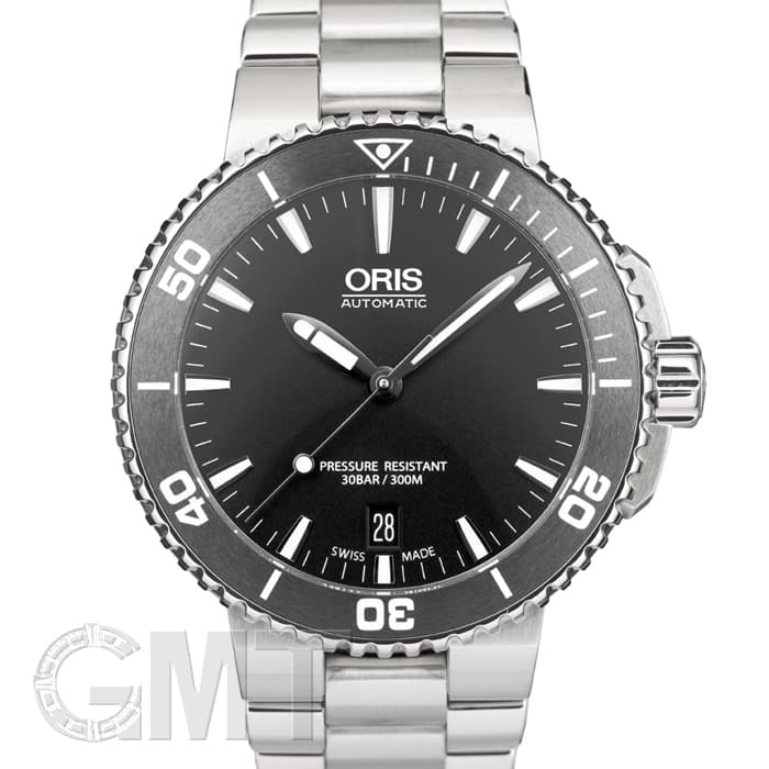新品)ORIS オリス アクイス デイト ブラック 733 7676 4154M