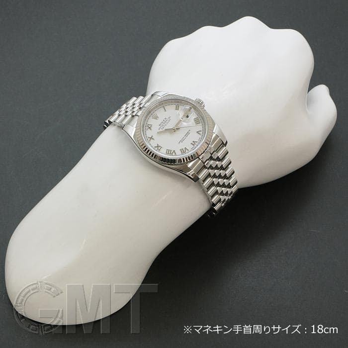 中古)ROLEX ロレックス デイトジャスト Ref.116234 ホワイト ローマ