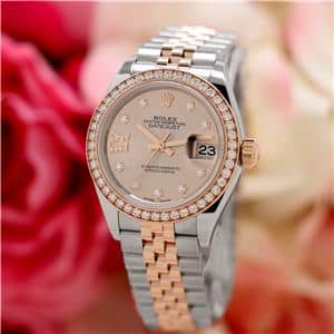 ROLEX ロレックス デイトジャスト 28 279381RBR サンダスト 9Pスター IXダイヤ メイン