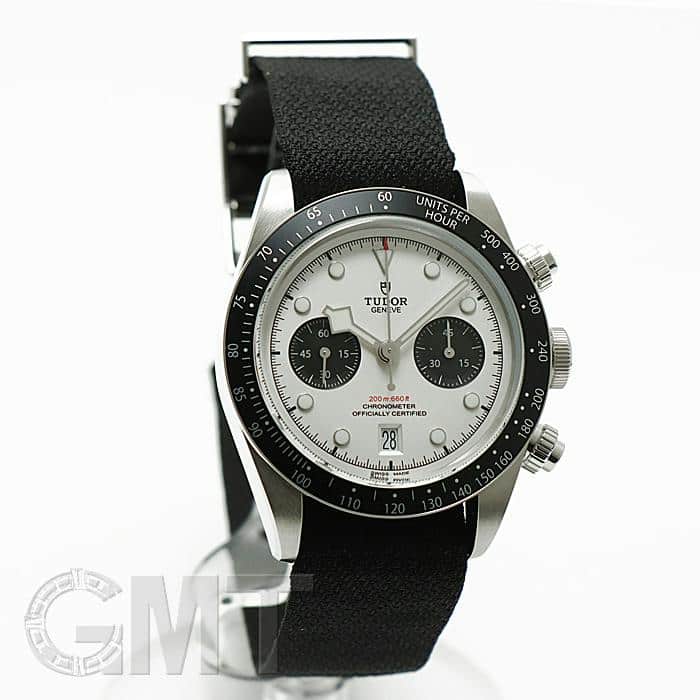 新品)TUDOR チューダー ブラックベイ クロノ ホワイト NATOストラップ