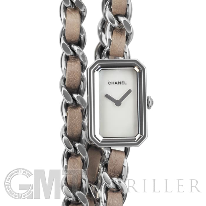 中古)CHANEL シャネル プルミエール ロック H4326 ベージュ ホワイト