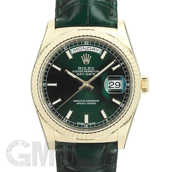 中古)ROLEX ロレックス デイデイト 118138 グリーン（商品ID