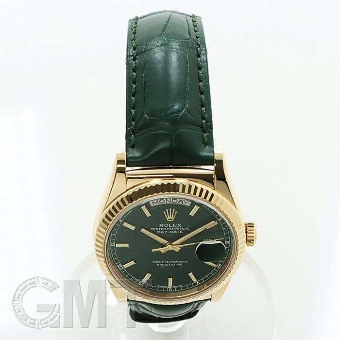 中古)ROLEX ロレックス デイデイト 118138 グリーン（商品ID