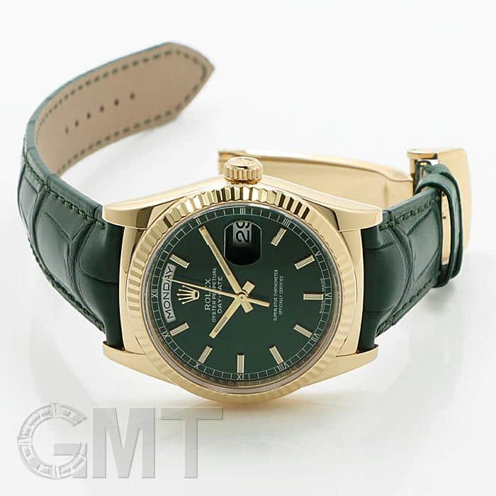 中古)ROLEX ロレックス デイデイト 118138 グリーン（商品ID
