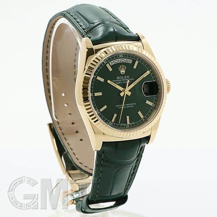 中古)ROLEX ロレックス デイデイト 118138 グリーン（商品ID