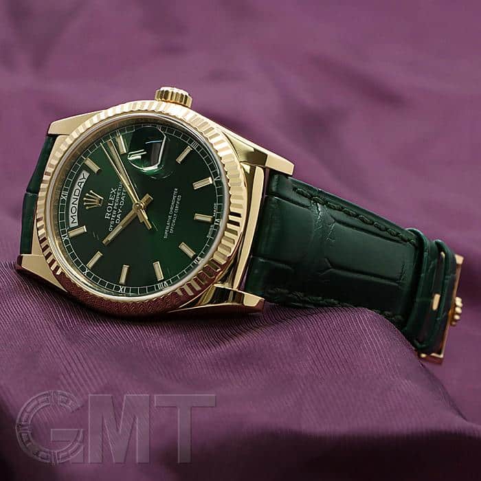 中古)ROLEX ロレックス デイデイト 118138 グリーン(商品ID 中古)ROLEX ロレックス デイデイト 118138 グリーン(商品ID