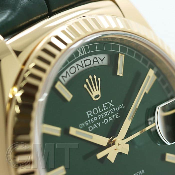 中古)ROLEX ロレックス デイデイト 118138 グリーン（商品ID