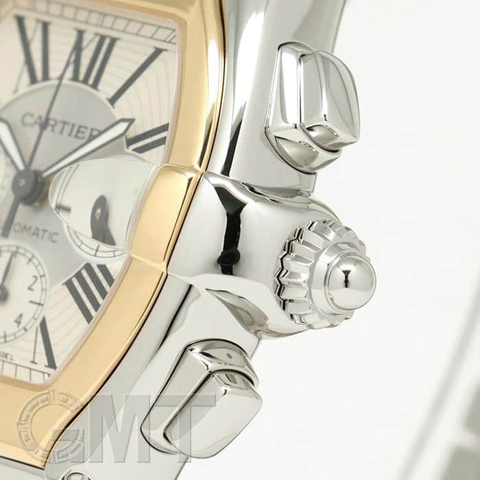 カルティエ 時計 ロードスター クロノグラフ 初期型 白文字盤 自動巻き