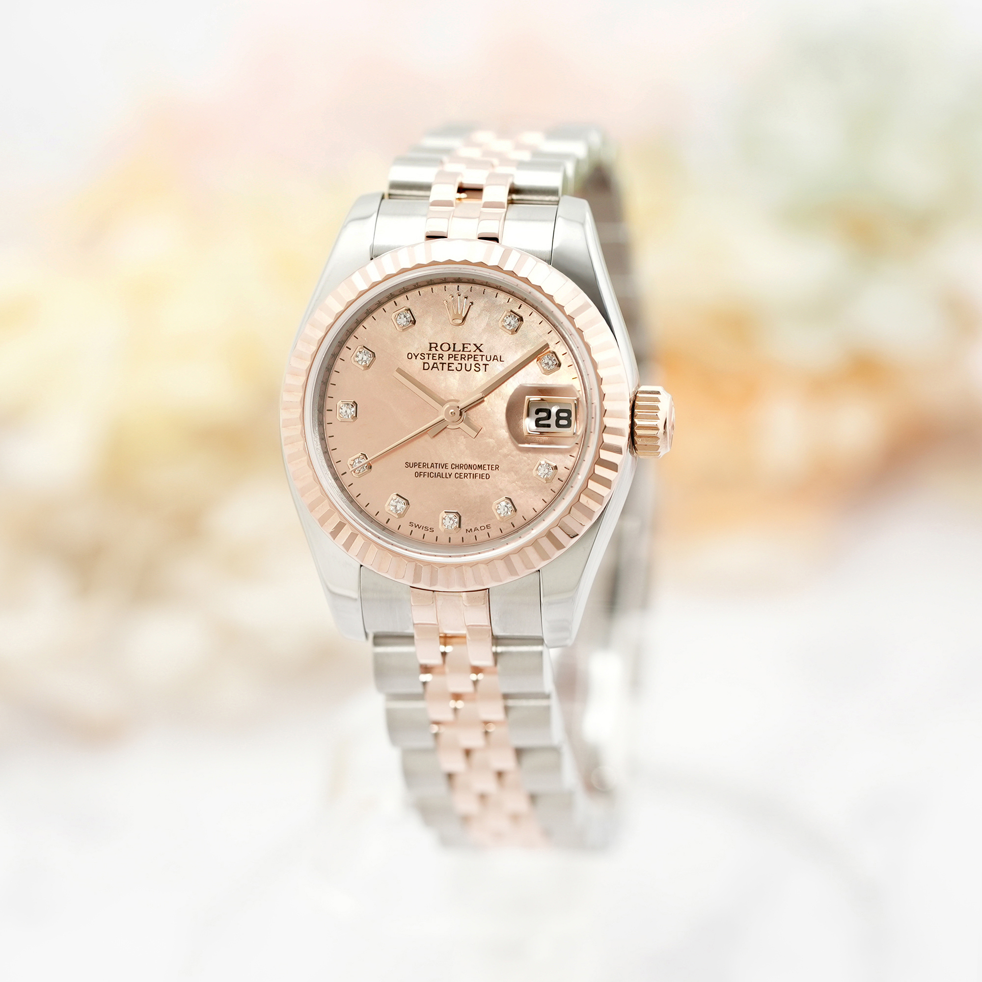 中古)ROLEX ロレックス デイトジャスト 26 179171G ゴールドダスト