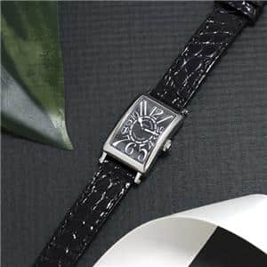 FRANCK MULLER フランク・ミュラー ロングアイランド プティ 802QZ ブラックレザーベルト ブラック] メイン
