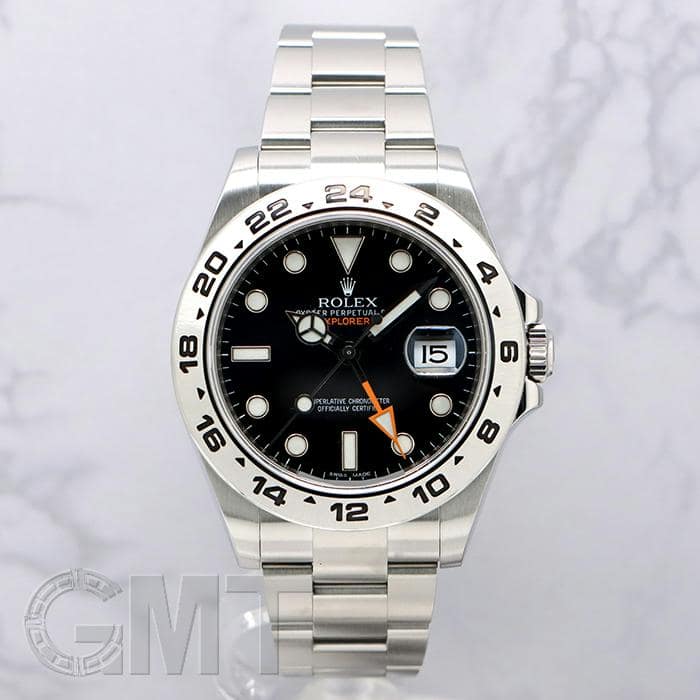 中古)ROLEX ロレックス エクスプローラー II 216570 ブラック（商品ID