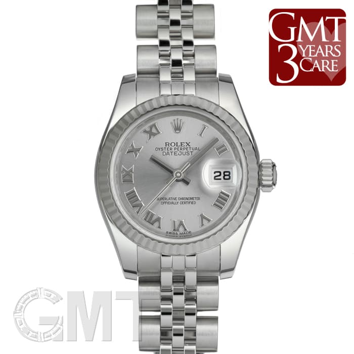 中古)ROLEX ロレックス デイトジャスト 179174 グレー ローマ（商品ID
