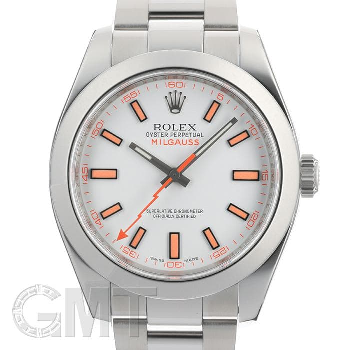中古)ROLEX ロレックス ミルガウス 116400 ホワイト（商品ID 