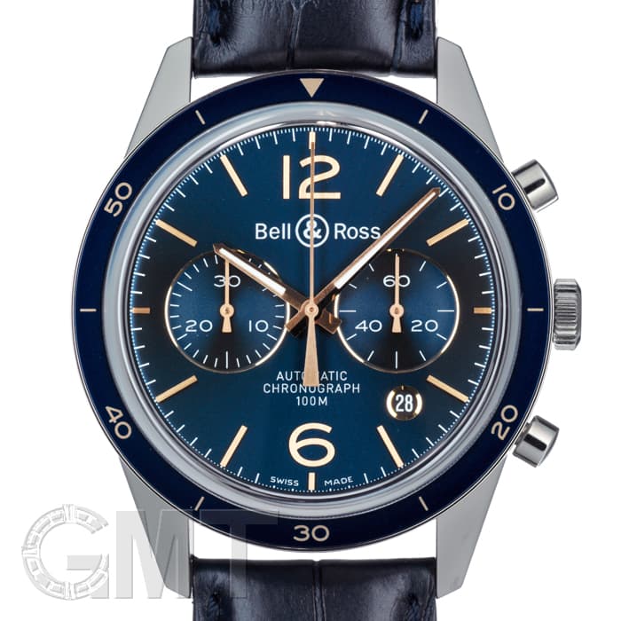 ぺぺろ出品 新品)BELL & ROSS ベル&ロス ヴィンテージ BR126 アエロナバル BRV126