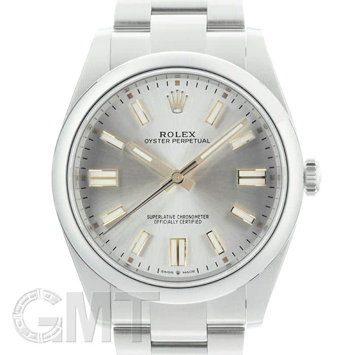 中古)ROLEX ロレックス オイスターパーペチュアル 41 124300 シルバー