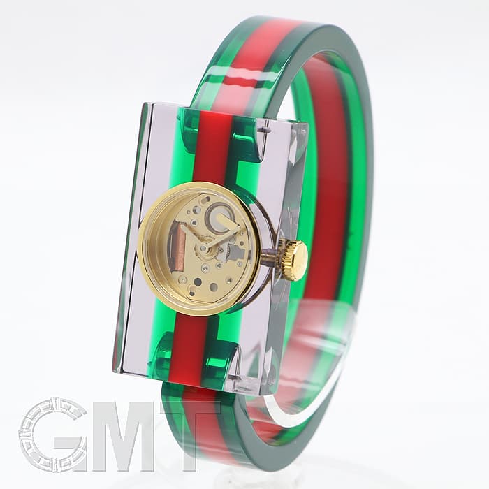 グッチ 時計 新品)GUCCI グッチ YA143501 ビンテージ ウェブ スケルトン（商品ID
