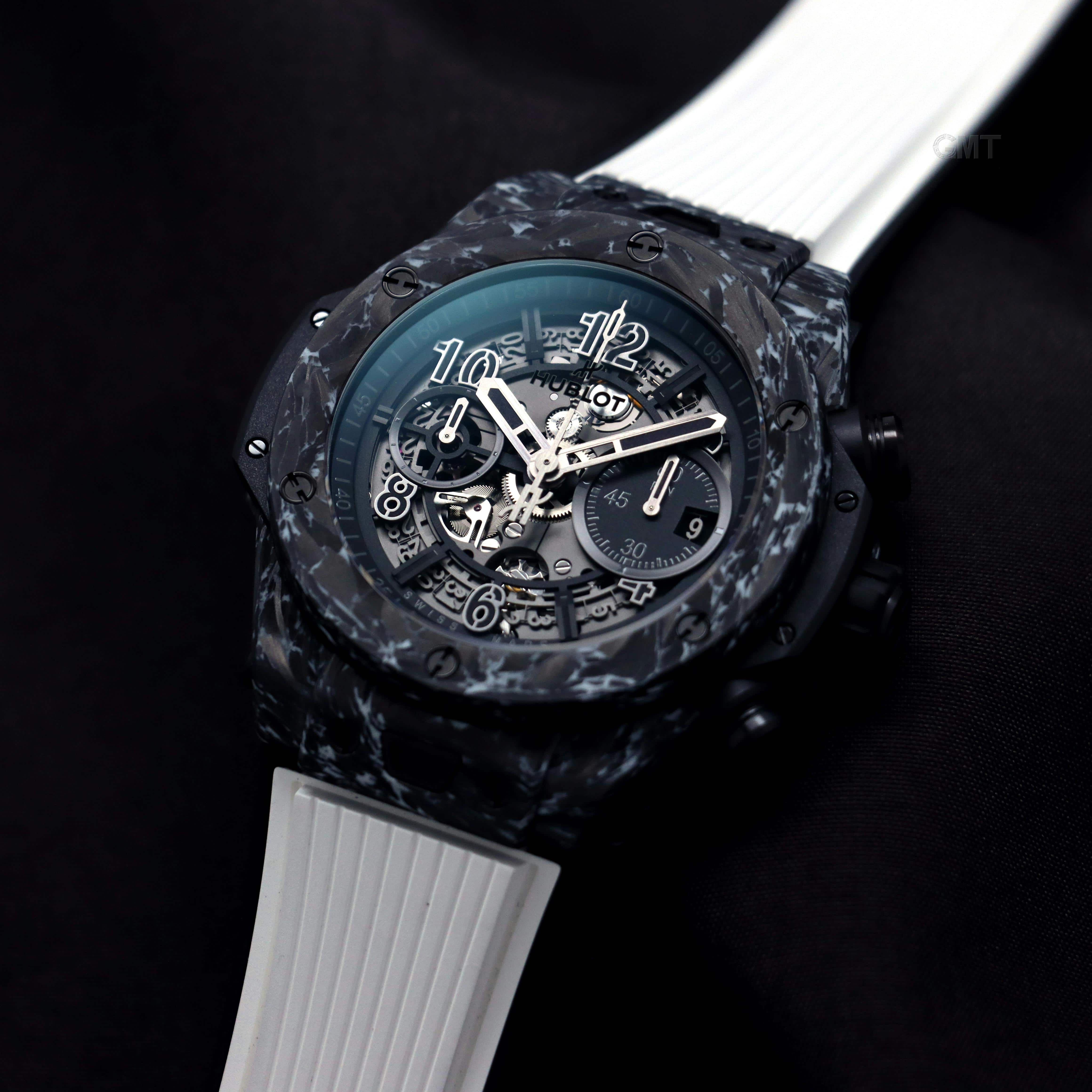 中古)HUBLOT ウブロ ビッグバン ウニコ カーボン ホワイト 421.QW.1110