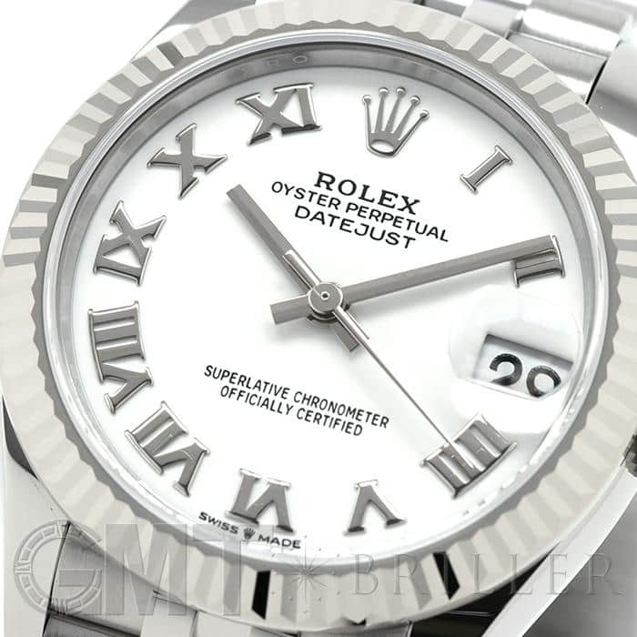 新品)ROLEX ロレックス デイトジャスト 31 278274 ホワイト ローマ