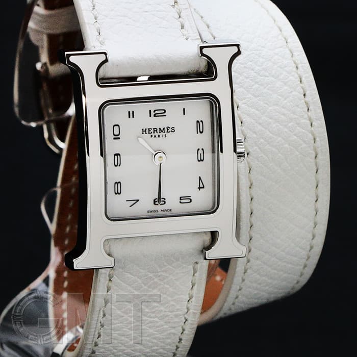 新品)HERMES エルメス Hウォッチ HH1.220.136/UBC Hウォッチ ドゥブル