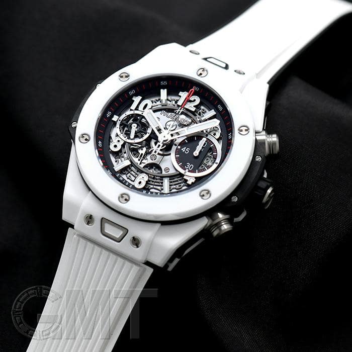 中古)HUBLOT ウブロ ビッグバン ウニコ ホワイトセラミック 411.HX