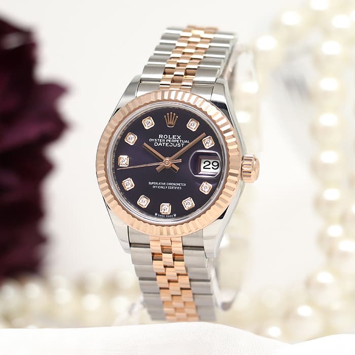 中古)ROLEX ロレックス デイトジャスト 28 279171G オーベルジーヌ