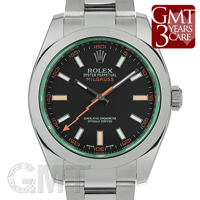 中古)ROLEX ロレックス ミルガウス 116400GV ブラック（商品ID