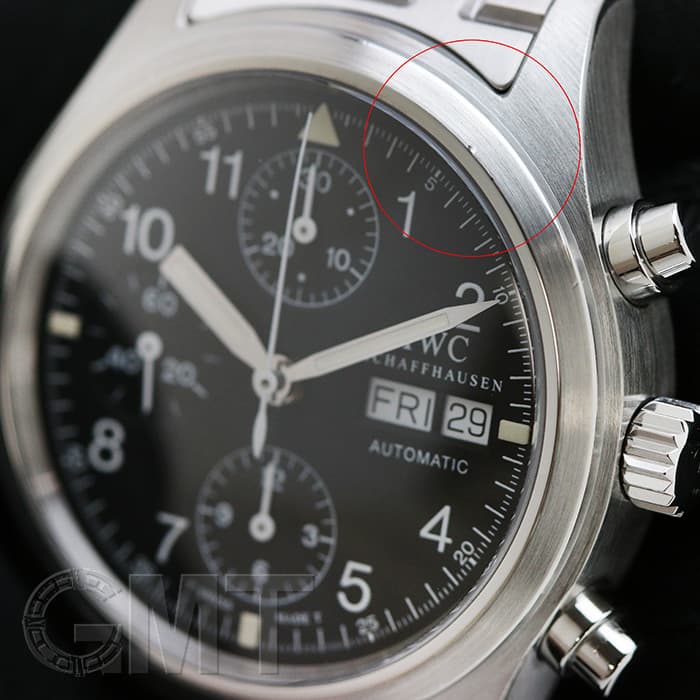 IWC インターナショナルウォッチカンパニー ウォッチ メカニカル フリーガー クロノグラフ 時計 IW370607 3706-007 腕時計_x000D_
 ステンレススチール ブラック 自動巻き メンズ【中古】 中古)IWC インターナショナルウォッチカンパニー パイロットウォッチ