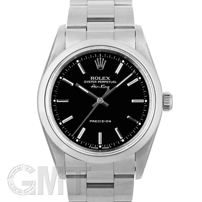 132500円 ROLEX ロレックス エアキング 14000 自動巻 ブラック
