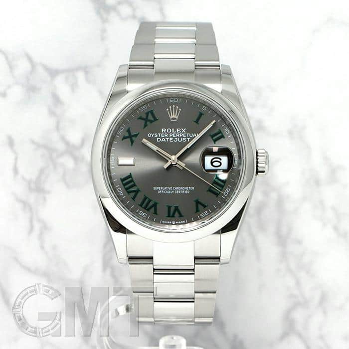 中古)ROLEX ロレックス デイトジャスト 36 126200 スレート ローマ