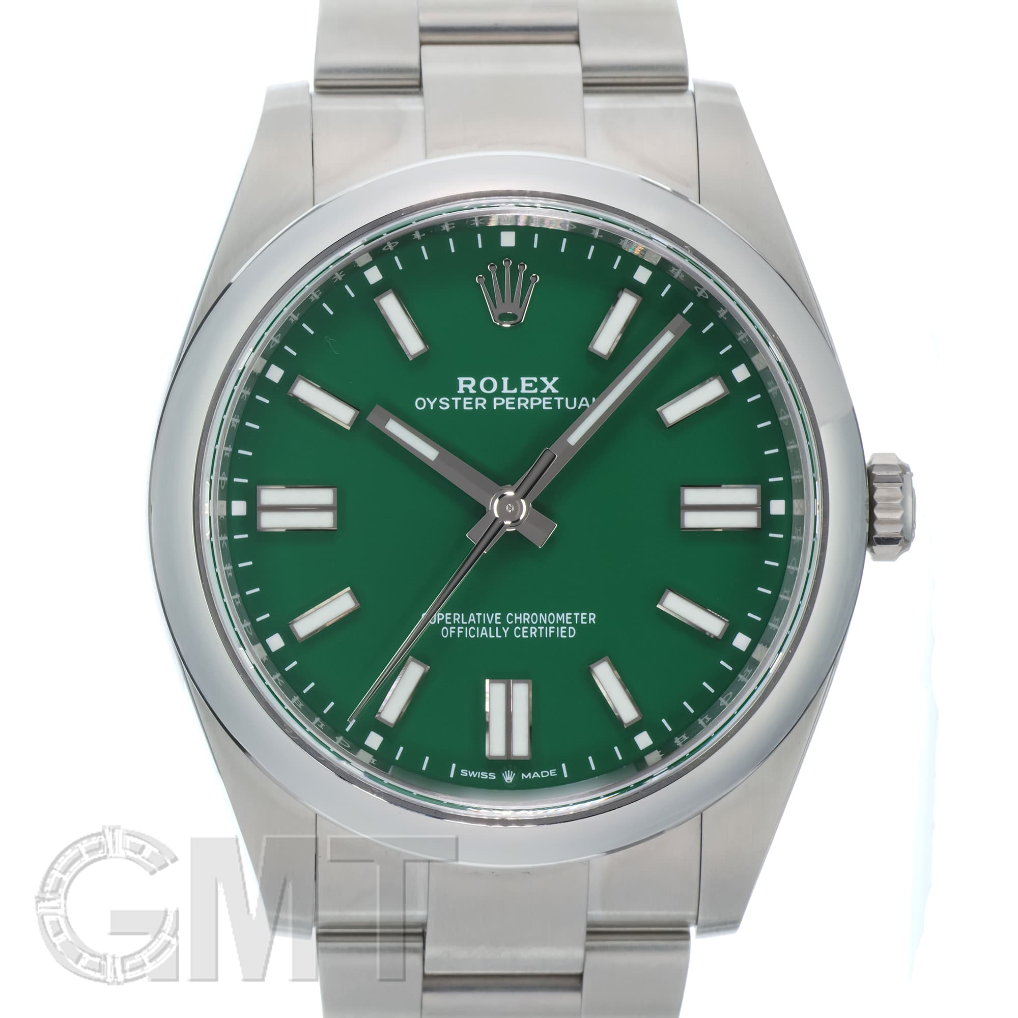 中古)ROLEX ロレックス オイスターパーペチュアル 41 124300 グリーン 中古)ROLEX ロレックス オイスターパーペチュアル 41 124300 グリーン