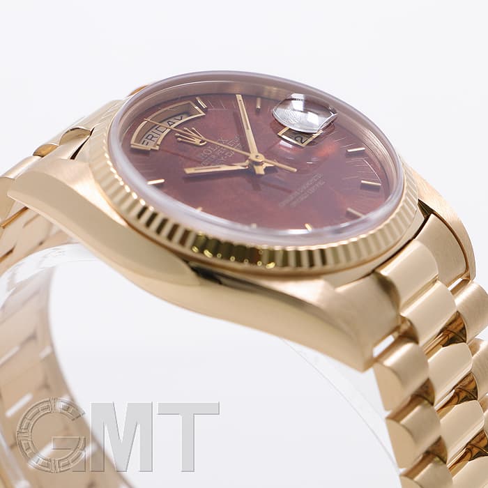 中古)ROLEX ロレックス デイデイト 18038 マホガニー（商品ID