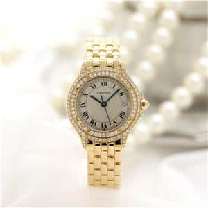 CARTIER カルティエ パンテール クーガー 887907　ベゼルダイヤ メイン