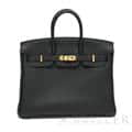 HERMES エルメス バーキン 25 トゴ ノワール ピンクゴールド金具