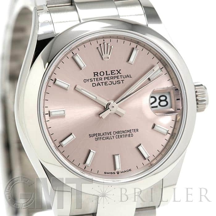 ロレックス デイトジャスト31 ピンク ドームベゼルオイスターブレス Delicate in appearance only. @Rolex レディ デイトジャスト