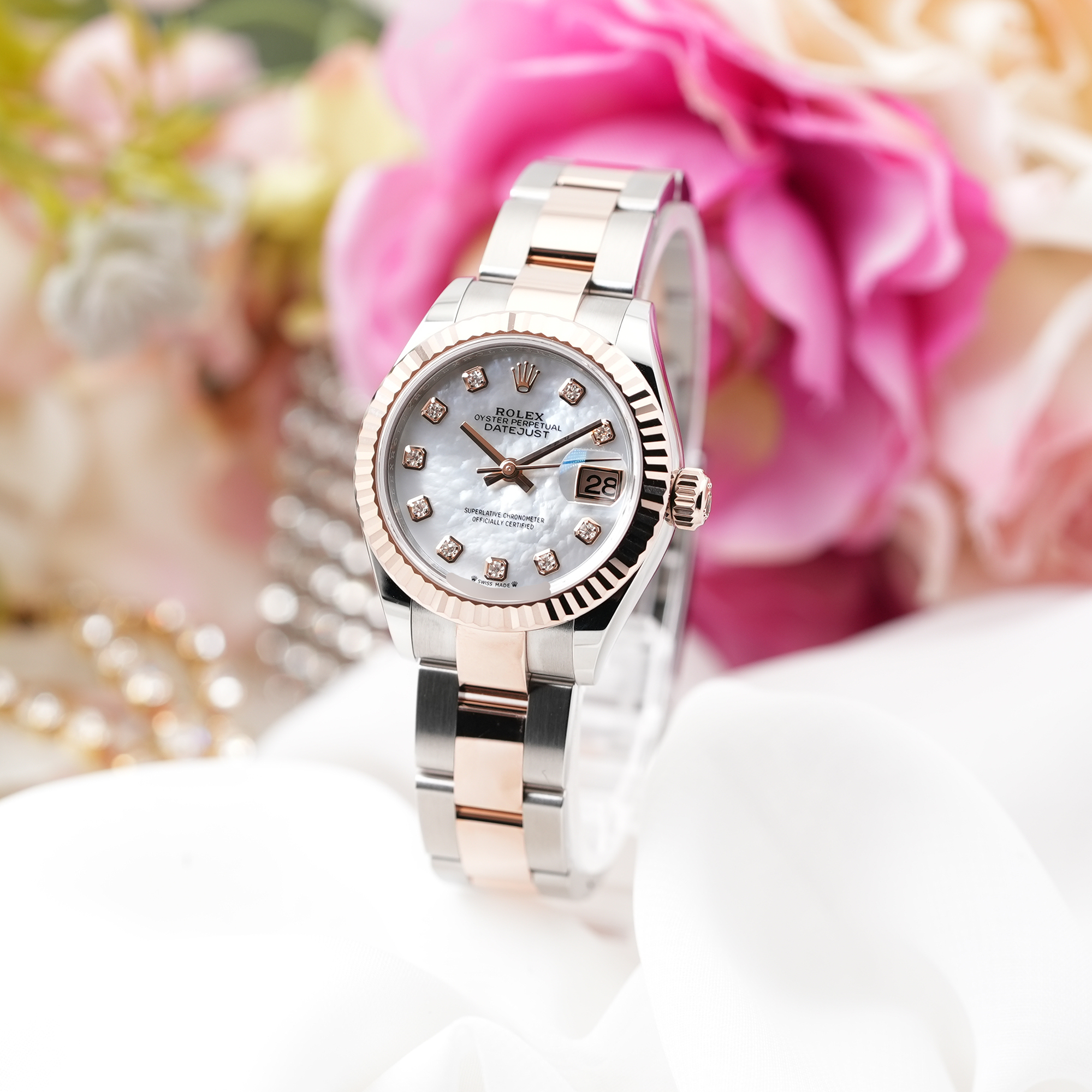 新品)ROLEX ロレックス デイトジャスト 279171NG ホワイトシェル 10P 