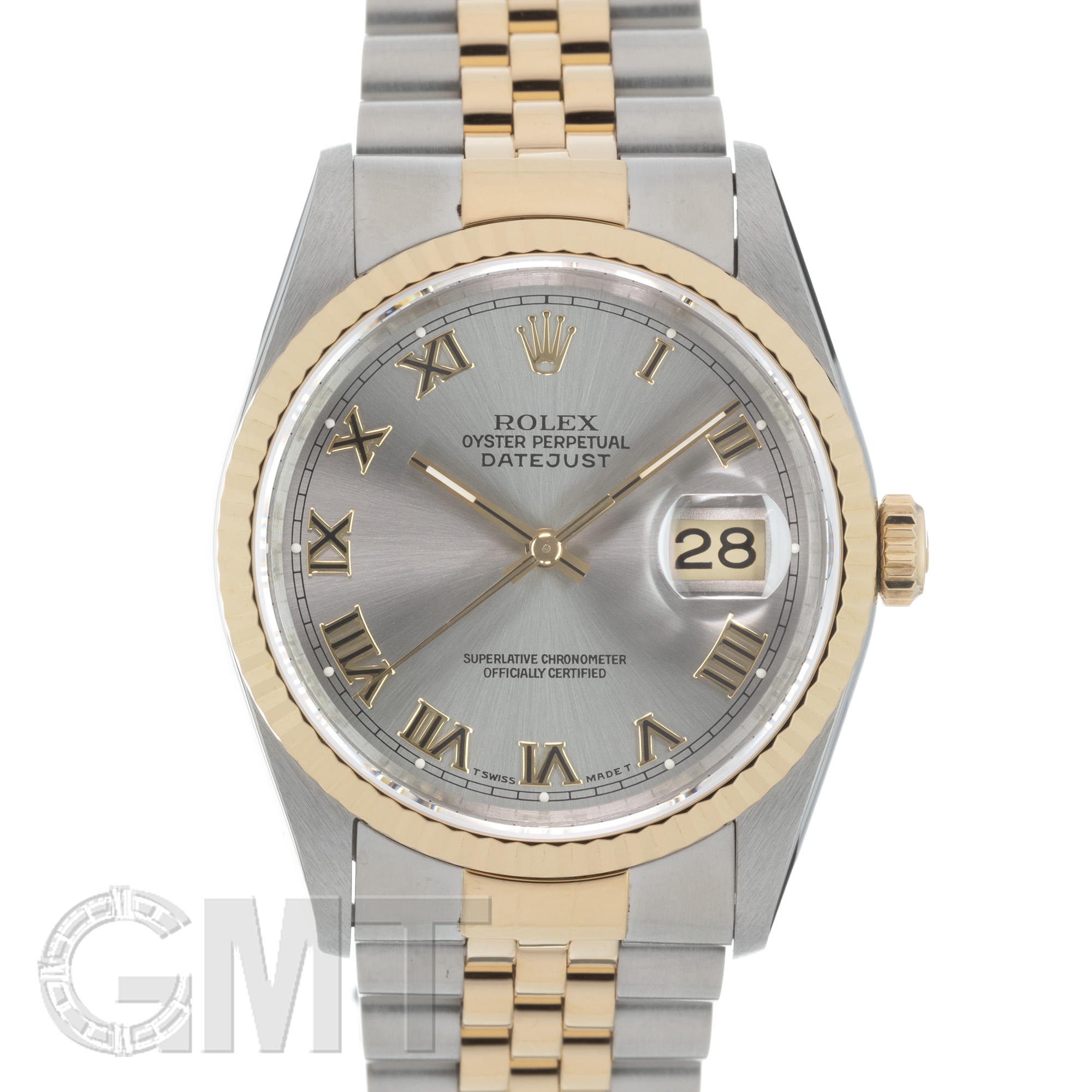 中古)ROLEX ロレックス デイトジャスト 16233 グレーローマ（商品ID
