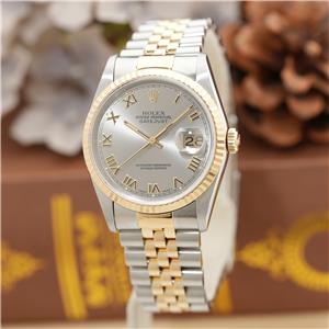 中古)ROLEX ロレックス デイトジャスト 16233 グレーローマ（商品ID
