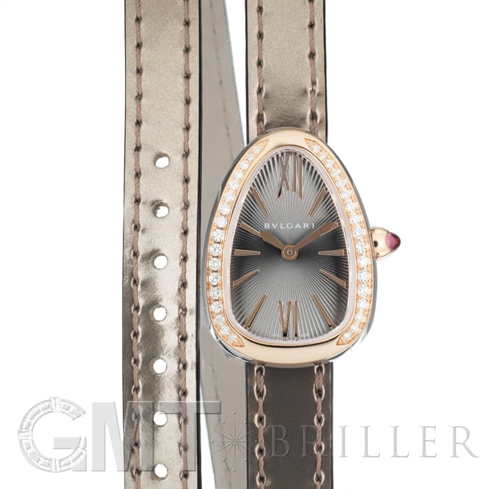 新品)BVLGARI ブルガリ セルペンティ ピンクゴールド ベゼルダイヤ