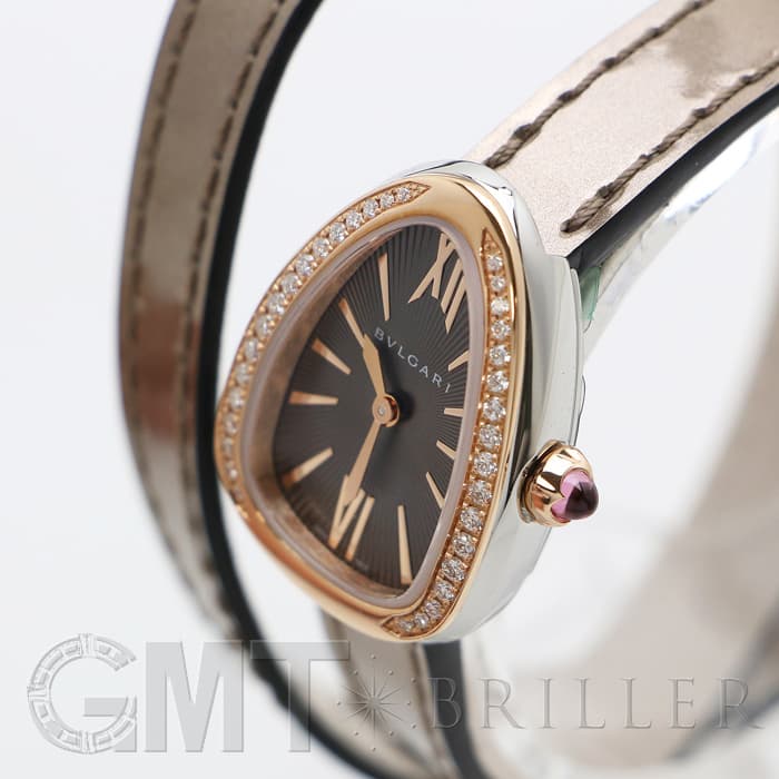 新品)BVLGARI ブルガリ セルペンティ ピンクゴールド ベゼルダイヤ