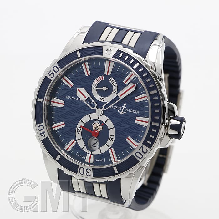 中古)ULYSSE NARDIN ユリス・ナルダン マリーン ダイバー ポパイ限定