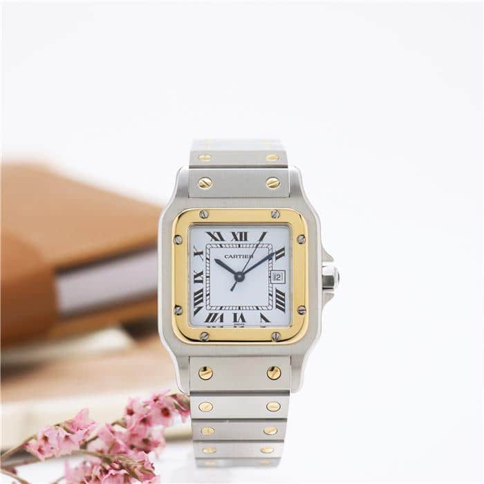 中古)CARTIER カルティエ サントス ガルベ LM オートマチック（商品ID