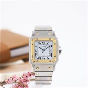 カルティエ サントスガルベ LM メーカーメンテナンス済 トリプルレア！ カルティエ サントス ガルベ LM W20060D6 / 1564 クォーツ Cal.687 SS