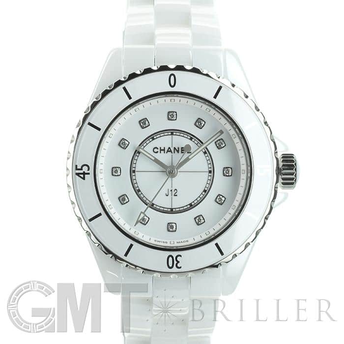 新品)CHANEL シャネル J12 ホワイトセラミック 33mm H5703（商品ID