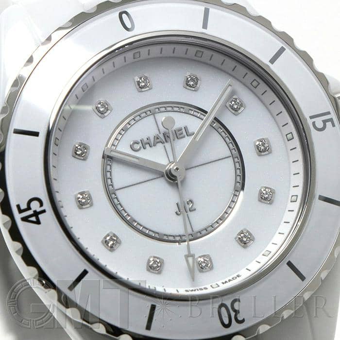 新品)CHANEL シャネル J12 ホワイトセラミック 33mm H5703（商品ID