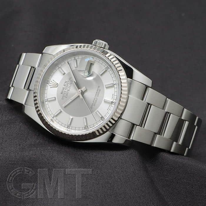 中古)ROLEX ロレックス デイトジャスト 116234 シルバー/グレー