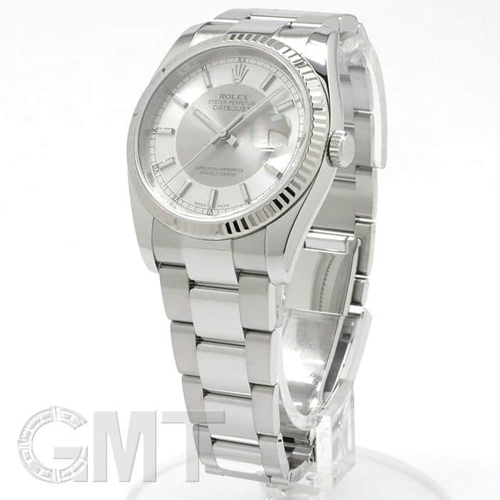 ROLEX ロレックス　デイトジャスト シルバー　オーバーホール済 中古)ROLEX ロレックス デイトジャスト 116234 シルバー/グレー