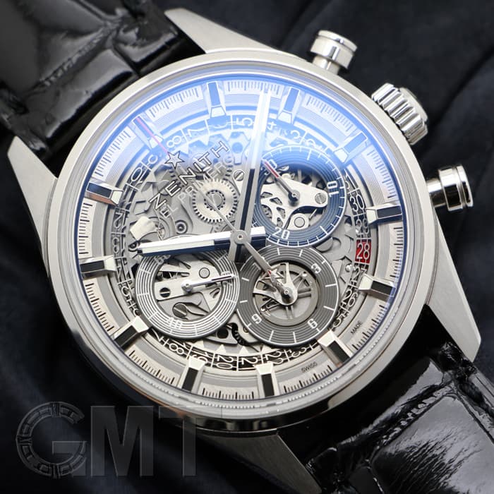 中古)ZENITH ゼニス クロノマスター フルオープン 03.2153.400/78.C813