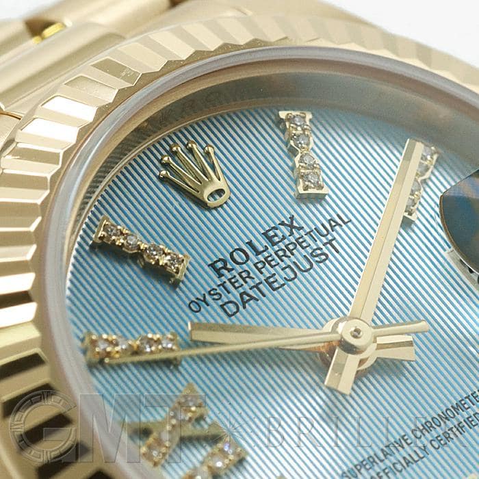 ピアジェ✴︎ベルト　ブルー 中古)ROLEX ロレックス デイトジャスト 28 279178 コーン