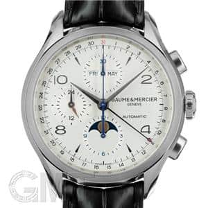 BAUME & MERCIER ボーム&メルシエ クリフトン クロノグラフ コンプリートカレンダー シルバー M0A10278 メイン