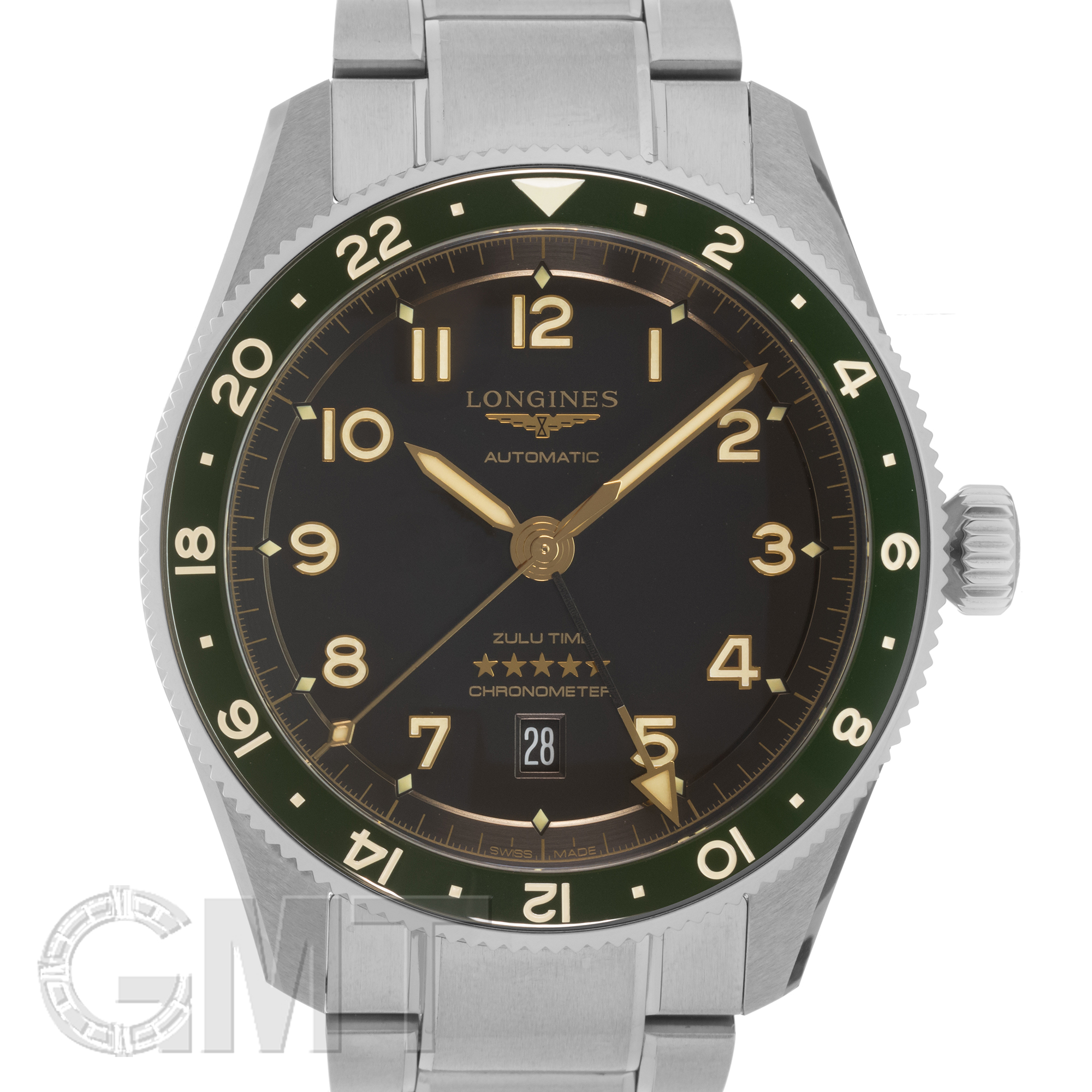 ロン様 新品)LONGINES ロンジン スピリット ZULU TIME 42mm L3.812.4.63.6